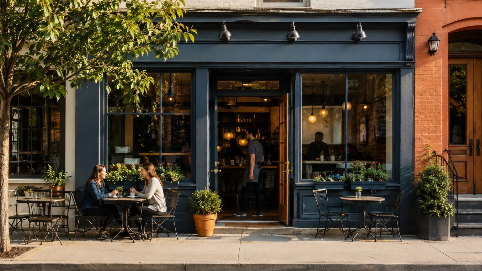 Independent neighborhood restaurant representing the small businesses Cartennas serves